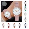 Male Female Analog Quartz Wrist Watch Student Glow Leather Strap Style Casual