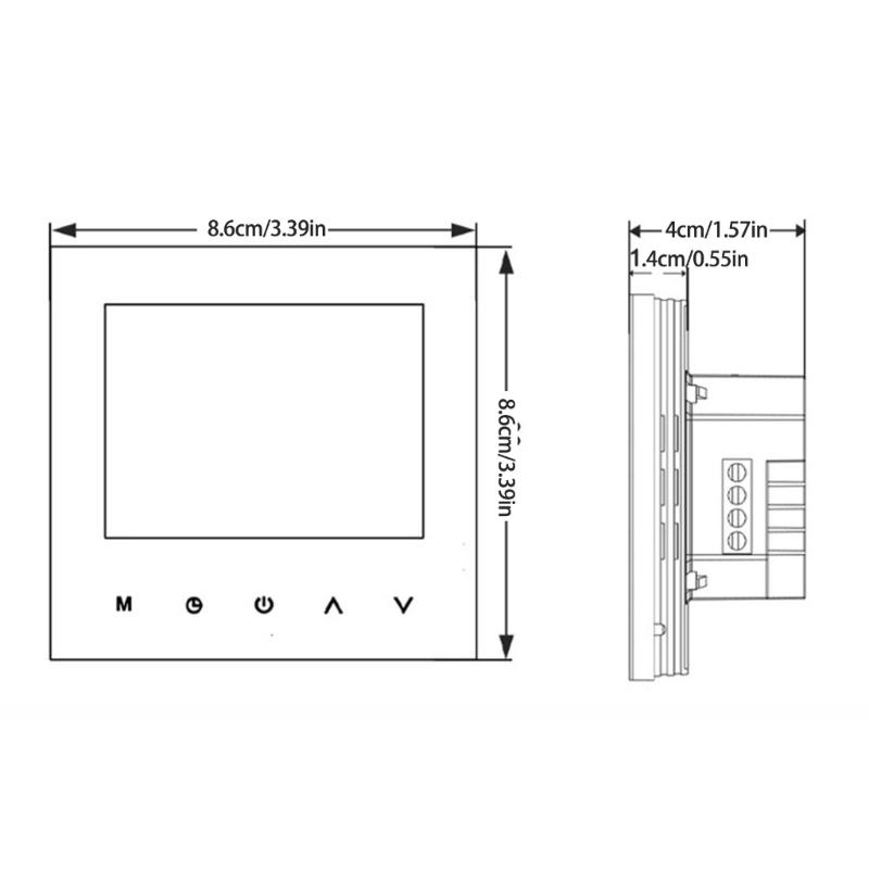 Practical Programmable Intelligent Thermostat Remote Controlled for Gas Wall Mounted Boiler and Floor Heating Systems