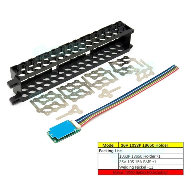 Electric Scooters 18650 Battery Rack 10 String 10S 36V Assembly Part With/without Welding Sheet for M365