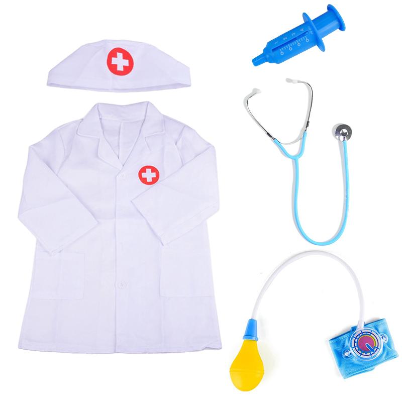 Doctor Nurse Dress-Up Set Blue/Pink Style Available Clothing Simulated Prop Festival Party Role Playing Props DIY Decoration ZYF