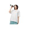 Li Ning Chinese Culture Series Butterfly Pattern Printed Round Neck Loose Short Sleeve T-Shirt Women T-Shirt Off-White AHST234-4