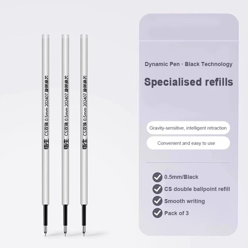 

Gravity Sensing Gel Pen Multifunctional Stationery 0.5mm Retractable Black Ballpoint Pen Offfice School Writing Signature Pen