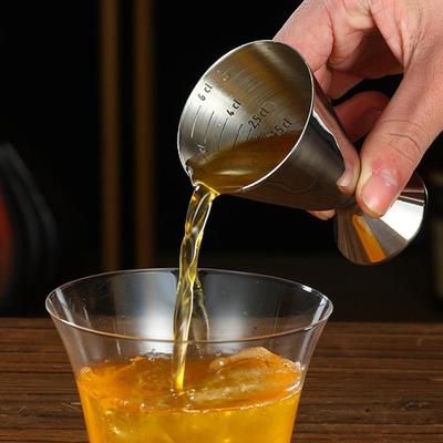 Barová odměrka Jigger 2 oz s měrkou Nerezová ocel Barman
