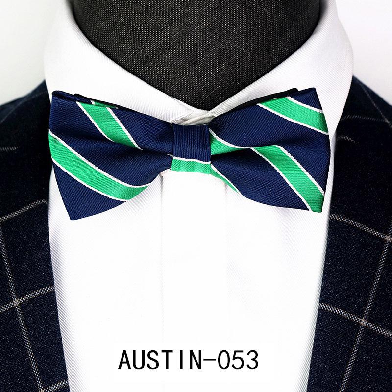 Men's Jacquard Bow Tie & Boutonniere Set for Weddings