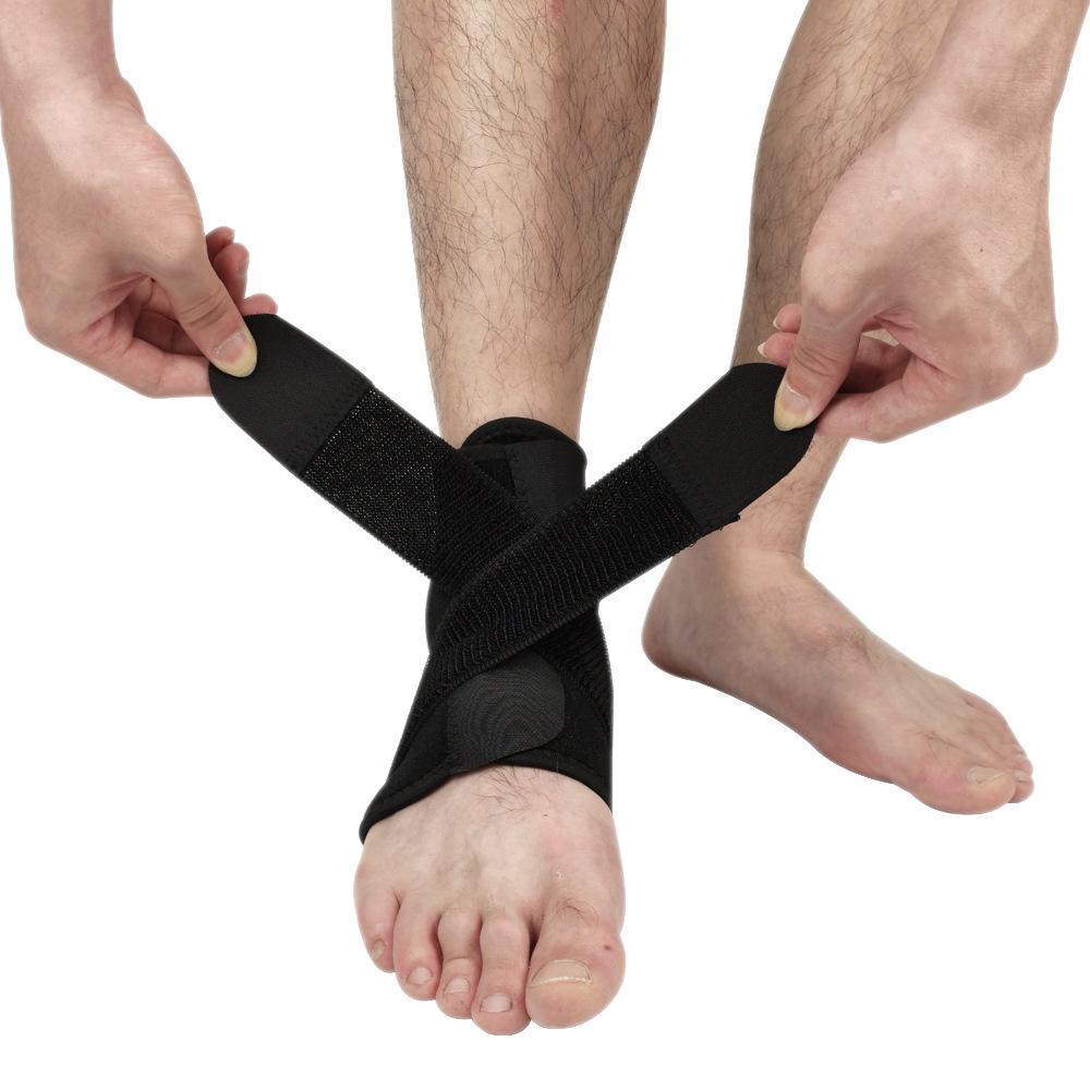 Breathable Ankle Support Brace Elasticity Adjustable Sports Ankle Sleeves for Basketball Hiking Running One size fits