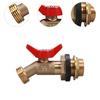 IBC Tote Tank Fittings 3/4'' Leakproof Brass Hose Valve Faucet for Ton Bucket Garden Hose Connection Garden Irrigation Outdoor