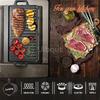 Barbecue tray Cast iron baking tray Outdoor rectangular barbecue pan Steak Barbecue Plate Double sided baking tray Iron plate