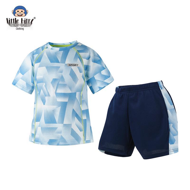 Boys' Ice-Touch Quick-Dry Sports Suit, Ages 2-5.