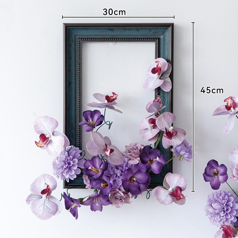 Floral Art Photo Frame Set for Wall and Window Decoration