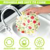 4 Pack Reble Bowl Covers for Bread Proofing, Washable Cotton Stretchable Bowl Covers, 6/8 /10/12 Inch Washable Bowl Covers for Bread Proofing