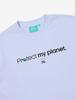 Bbc Earth W Slogan Crop Sweatshirt_Lilac