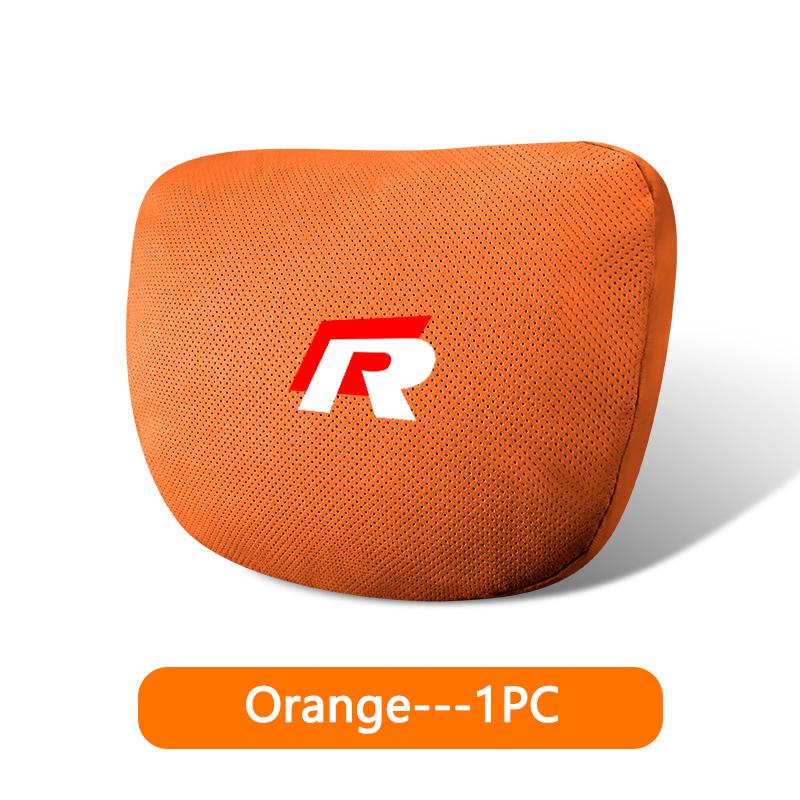 

2026 Hot Sticker Car Seat Headrest Head Support Pillow Auto Accessories For R-Line Volkswagen GTI Tiguan Polo Jetta R Teramont M