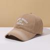 Baseball Cap Retro Washed Letter Embroidery Women'S Spring And Summer Versatile Face Small Soft Top Cap