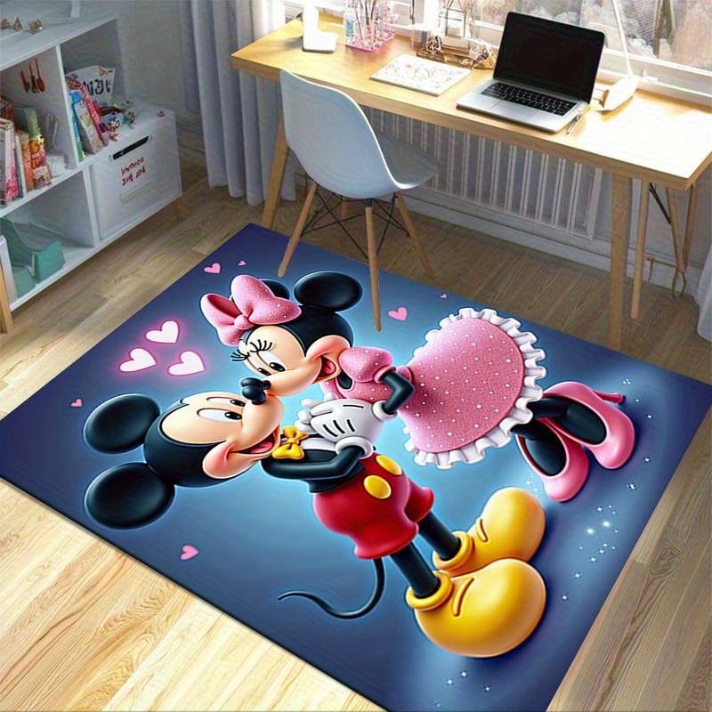 1pc. Cute Mickey & Minnie Mouse Love Heart Home Office Chair Rug Outdoor Carpet Giftz041124