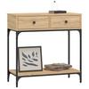 Console Table Sonoma Oak 75x34.5x75 Cm Particleboard