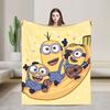 Kevin Dave  Blanket Cartoon Flannel Novelty Soft Throw Blankets for Home Restaurant Spring Autumn