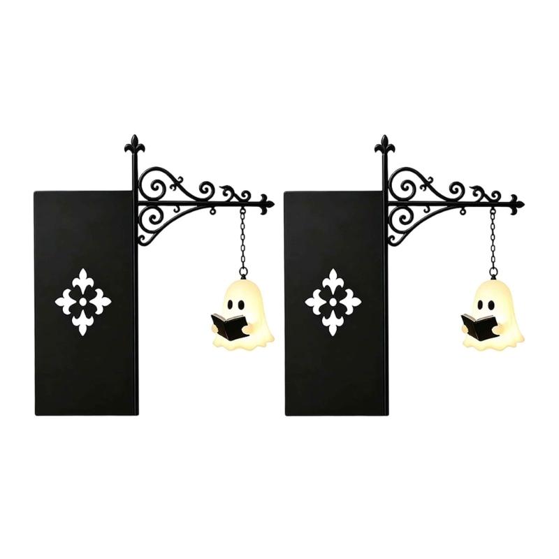 Library Lantern Reading Nooks Decorative Light, Ghostly Pendants Bookshelves Hanging Lamp with Shelf Edges Mount and Warm Glowing