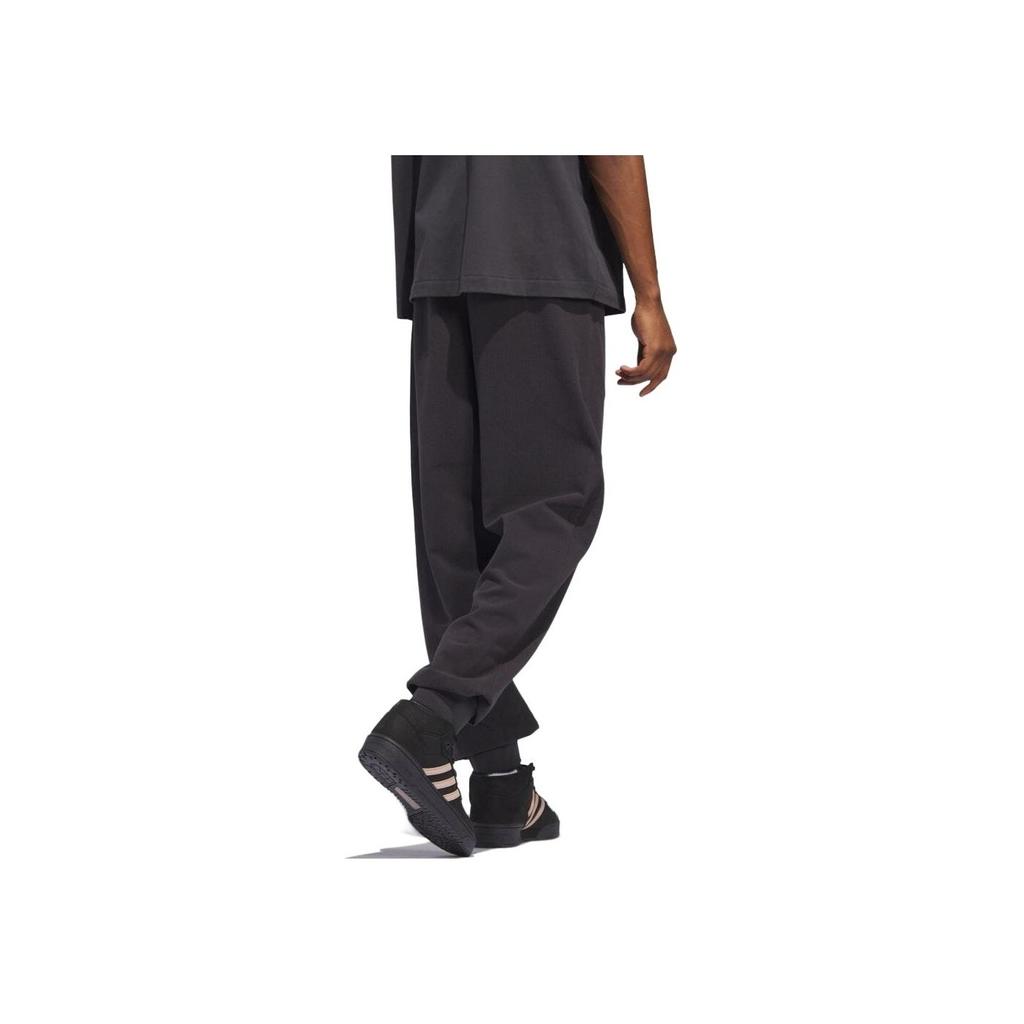 Adidas Solid Mid-Waist Drawstring Joggers Unisex Bottoms Carbon-Grey IT2474