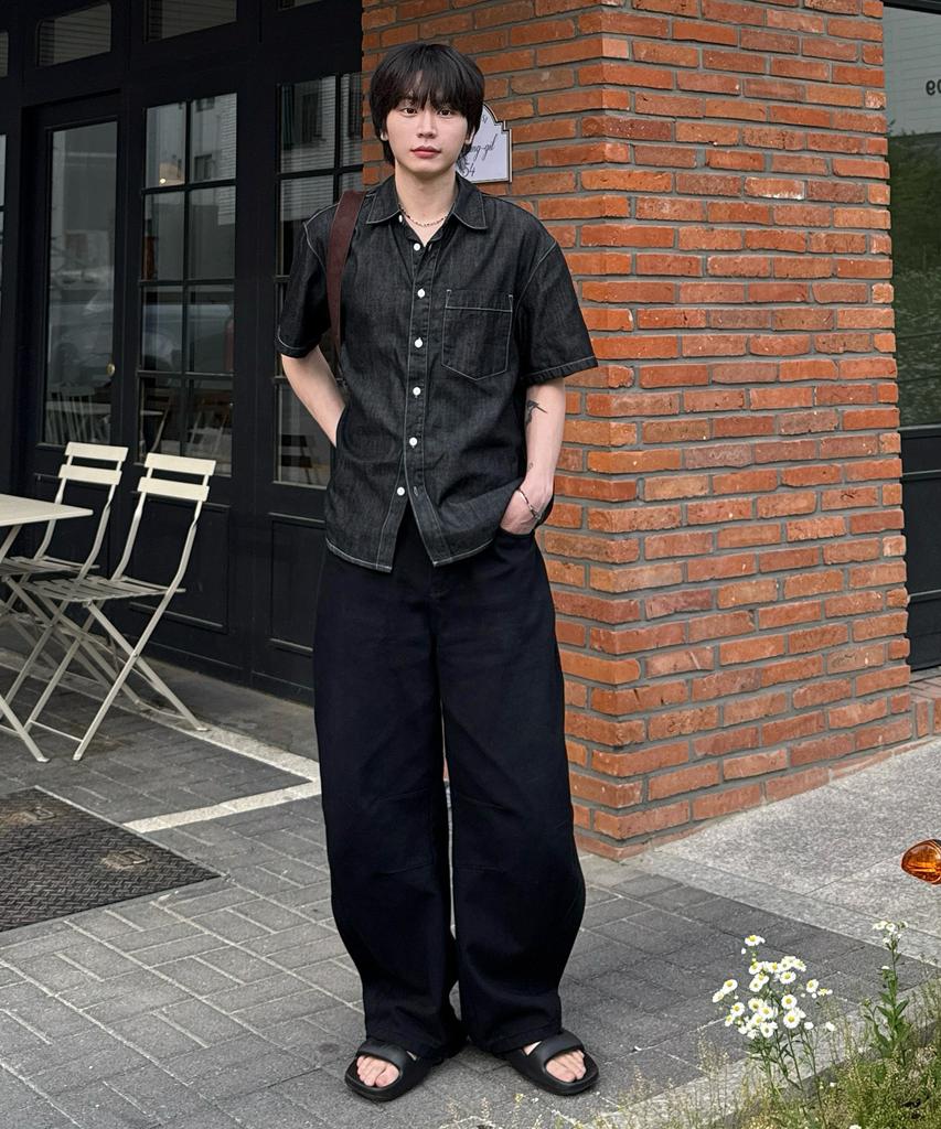 MINDBRIDGE Linen-Like Denim Oversized Daily Short Sleeve Shirt - 3 Colors