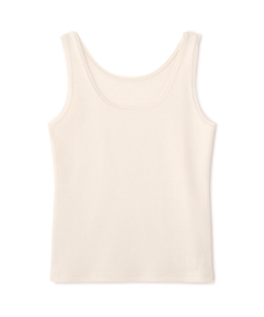 Natural Beauty Sheer Trim Tank Size M [N Basic] Top, Women's, Off-White,