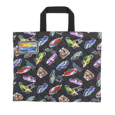 Takanami Create Quilted Lesson Bag, Hot Wheels, Black [138504] Perfect for Preschoolers, Toddlers, and Children Entering Kindergarten, Going On School