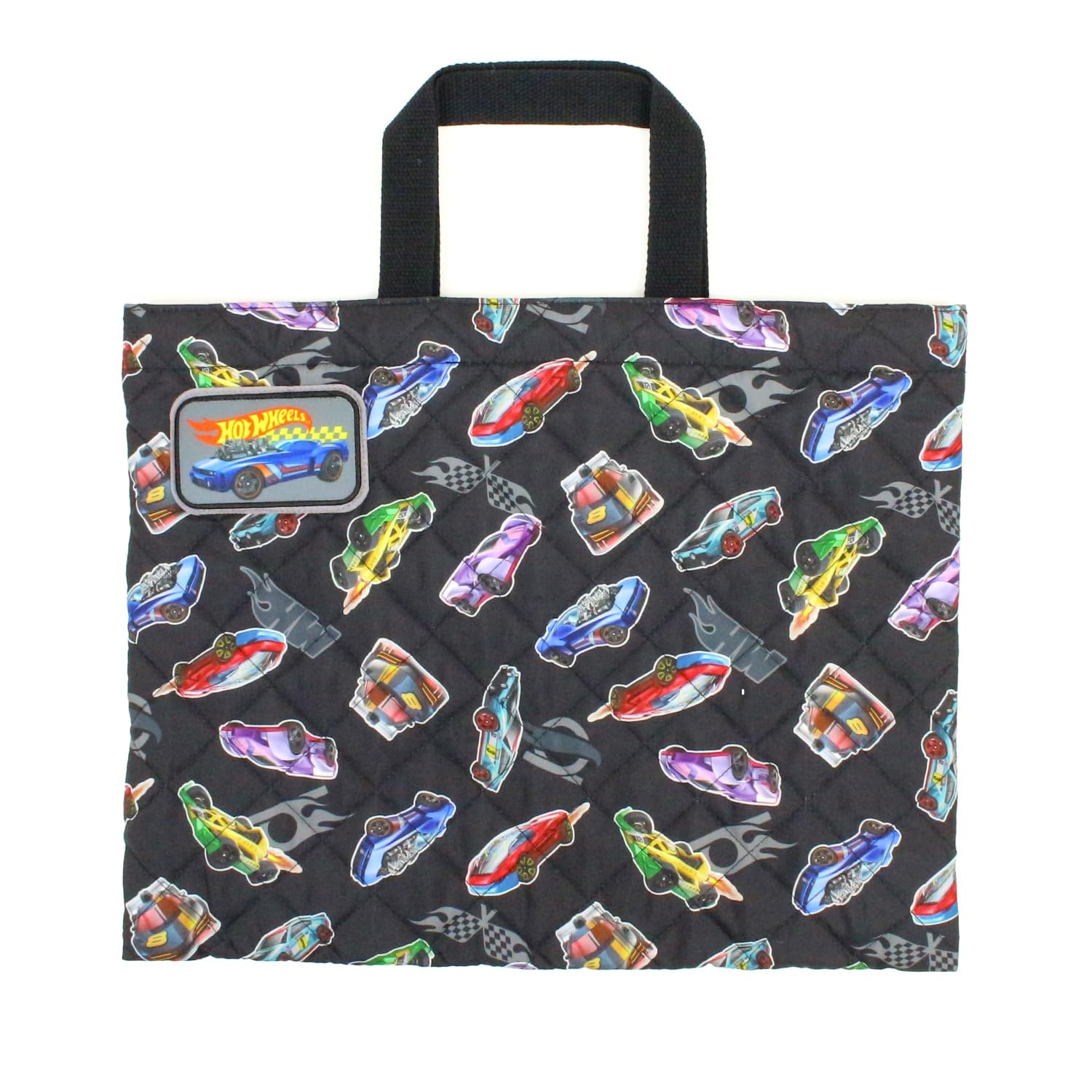 Takanami Create Quilted Lesson Bag, Hot Wheels, Black [138504] Perfect for preschoolers, toddlers, and children entering kindergarten, going on school