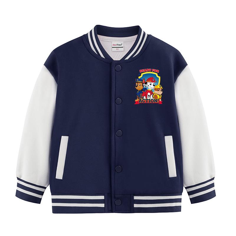 Boys 2024 Korean Style Baseball Jacket - Spring/Autumn Fashion 90cm