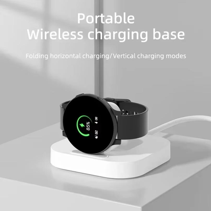 For Samsung Galaxy Watch 6 5 4 3 Pro 45/40/44mm Active 2 Classic Type C Fast Charging Dock Station Watch Wireless Charger Stand