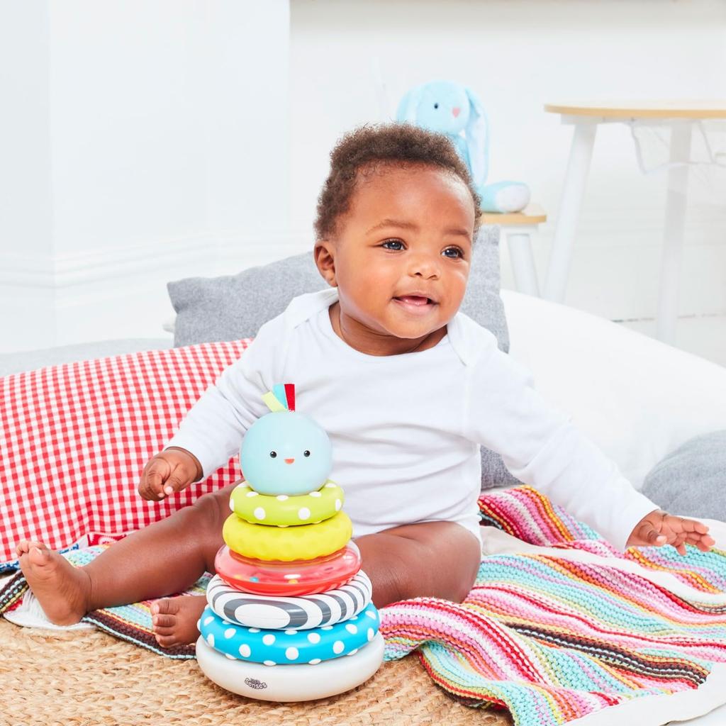Early Learning Centre Illuminated Stacking Ring Baby Toy Baby Authentic Rattle, Gift, 145794,