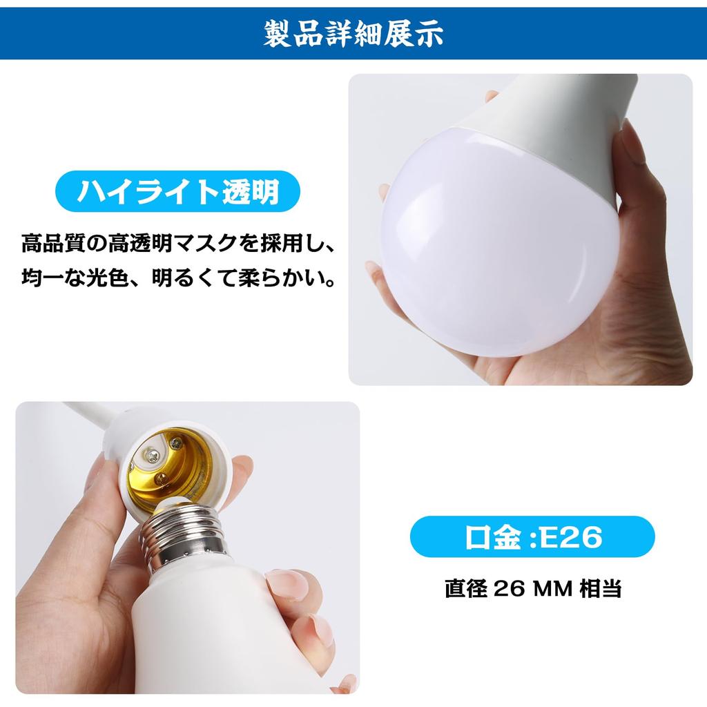 JDAXHX LED Bulb, E26 Base, 300W Equivalent, 6500k Daylight White, Ultra-Bright 3500lm, 22W, Wide Beam Spread, Energy-Saving, Long Life, Ideal for