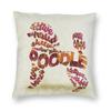 Pink Convertible Pillowcase White Poodle Home Decor Dog Lover Sofa Cushion Cover Living Room  Bedroom