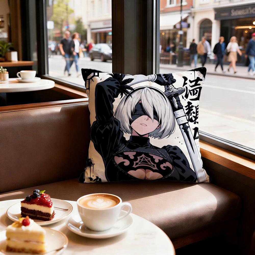 Game Nier Automata Cushion Cover Decorative Cushions Covers Cover Sofa x Pillow Piece x x Pillowcase