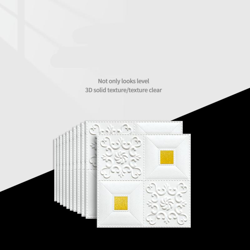 35*35cm 3D Waterproof Self-Adhesive Foam Wall Stickers