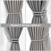 4Pcs Rustic Curtain Fasteners Strong Wearability for Living Room Dining Room Bathrooms Decorative Belts Rope Curtain Tiebacks