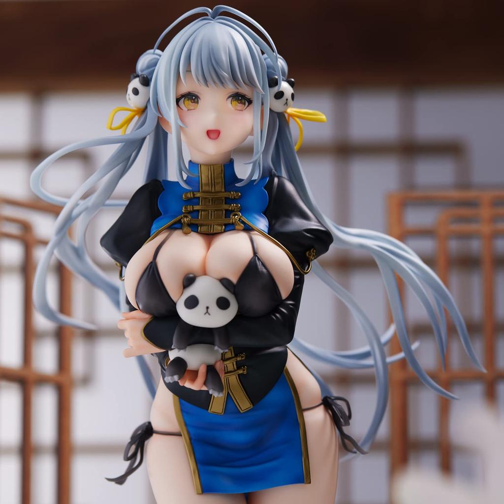 UNION CREATIVE Sencha Illustration PVC ABS Painted Complete Approximately 275mm Product 4589642714453 "Panda-chan (Chinese Dress)" Non-Scale & Figure,