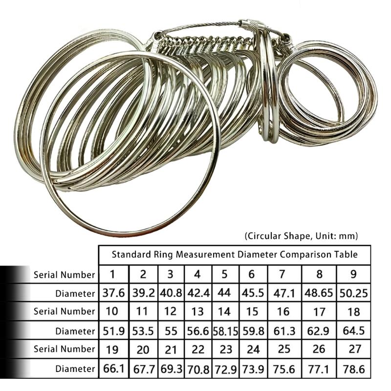 Professional Bangle Bracelet Sizer Wrist Size Measuring Tool Metal Bangle Sizer for Jeweler Precision Wrist Sizing Gauge