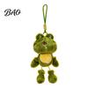 Small Backpack Accessory Funny Frog Plush Keychain with Fragrance & Movable Limbs, Soft Stuffed Animal Expression Keyring Bag Charm for Backpacks