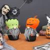 Halloween Decorations Set: Monster Pumpkin Hat Faceless Elder Gnome Figurines Party Tabletop Display