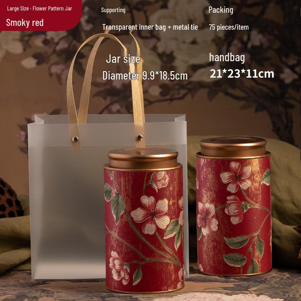 Exquisite Multi-Tea Storage Can: Sealed Container for Black, Green, Jasmine, White, & Oolong Tea.