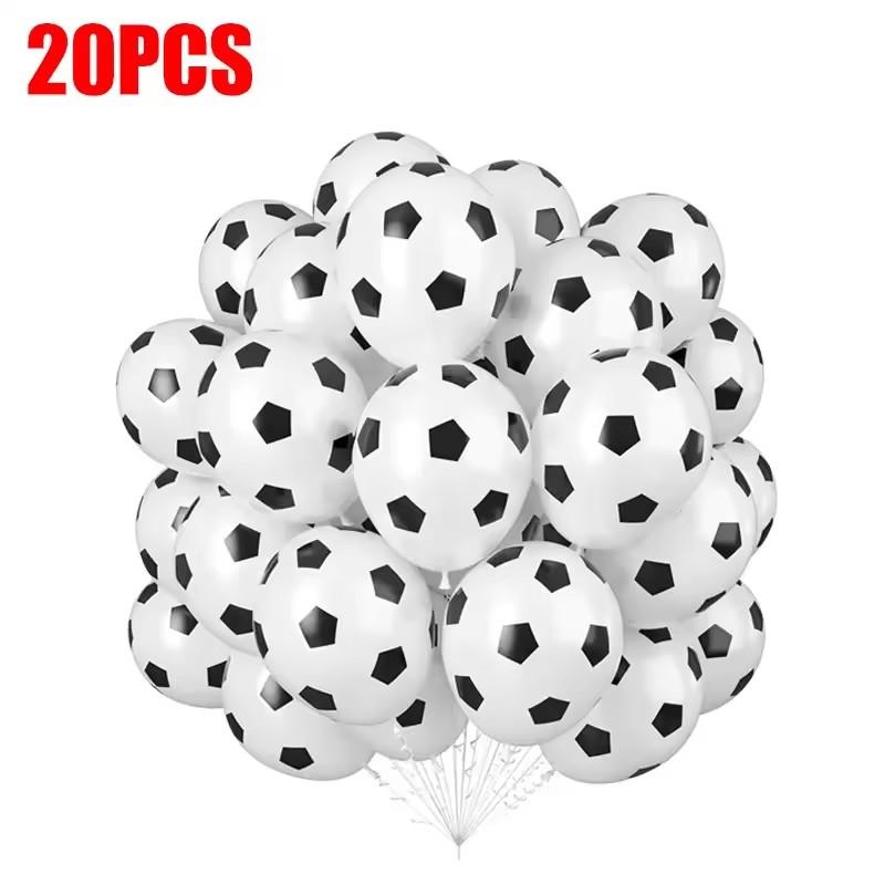 

20/100Pcs Football Latex Balloons Kids Sports Theme Birthday Party Decoration Favors Supplies Boy Girl Inflatable Soccer Balloon 12inch