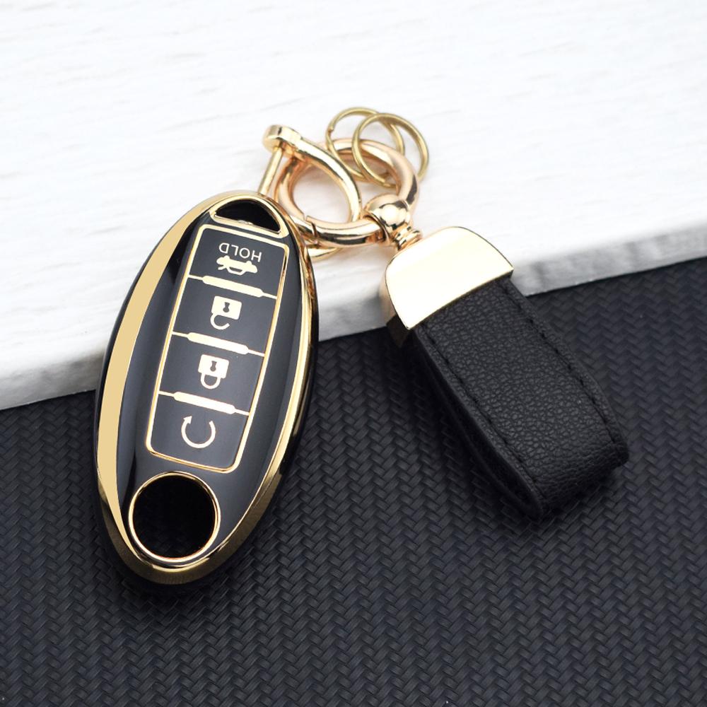 4 Buttons TPU Car Key Shell Case For NISSAN Maxima Altima Versa Sentra Sunny Sylphy Teana Qashqai X-Trail Juke Key Fob Cover Set