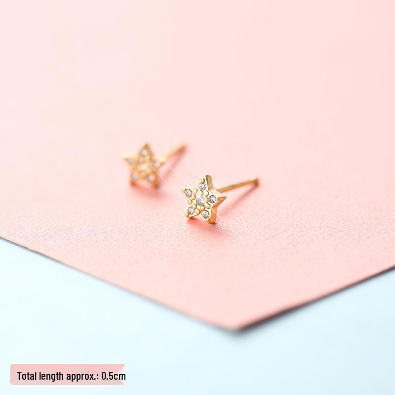 Women's Gold & Silver Earrings: Simple Ear Studs & Celeb-Inspired Dongdaemun Style