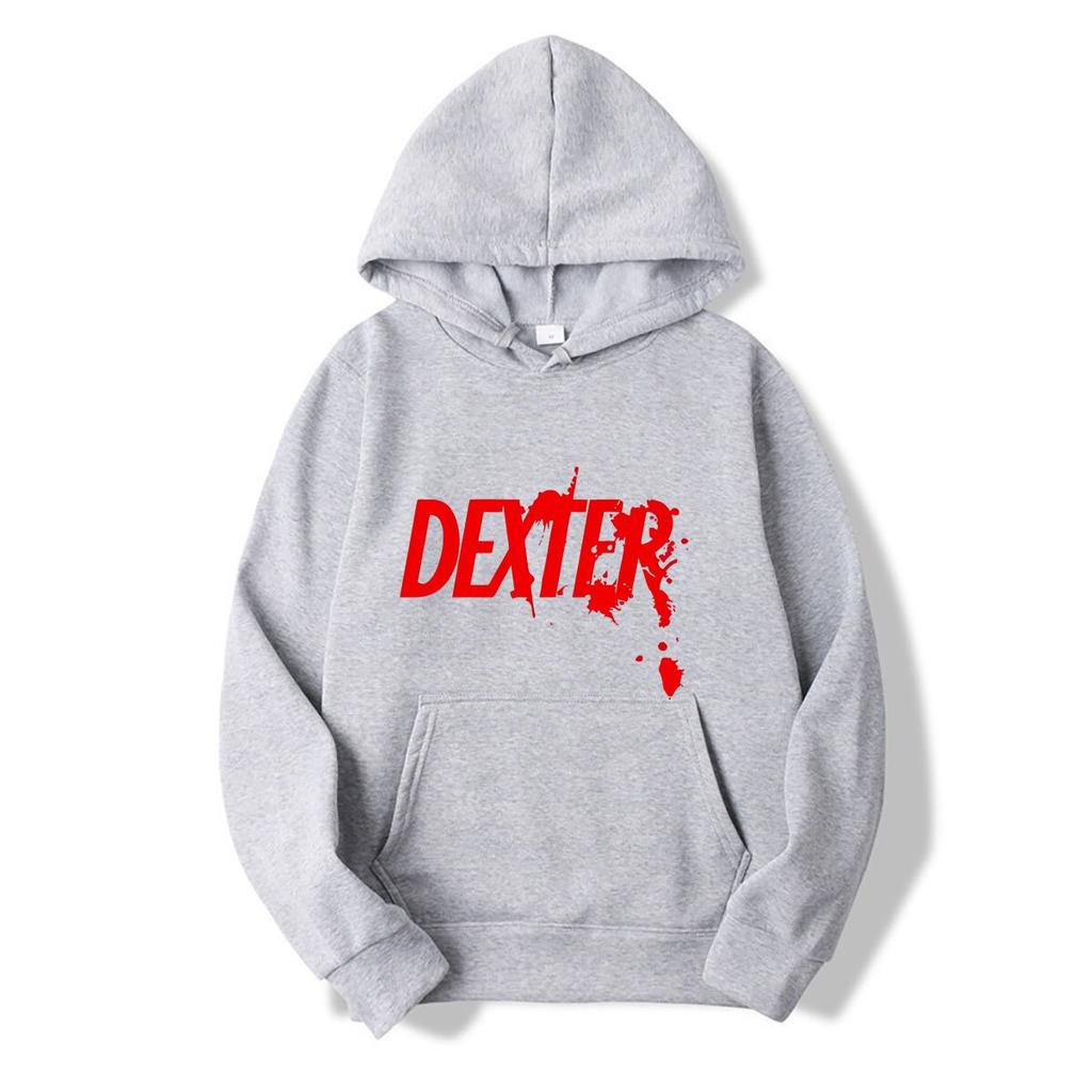 2022 Herren Sommer Baumwolle Bedruckt Langarm Kapuzenpullover DEXTER Kapuzenpullover Top Größe S-XXXXL
