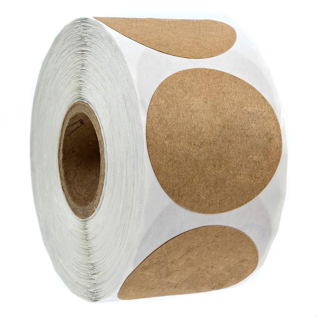500 Kraft Paper Thank You Sealing Stickers for Handmade Dessert and Cake Gifts