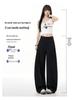 2026 Spring Women's Relaxed Wide-Leg Casual Pants: Loose, Versatile, Floor-Length Salt-Style Design