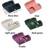 Newest Mini Velvet Jewelry Organizer Display Travel Jewelry Case Boxes Earrings Necklace Ring Portable Jewelry Storage Box Women