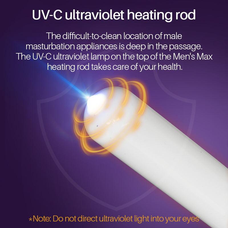Isıtma Çubuğu ve UV-C Ultraviyole Dezenfeksiyon Lambası Cep Kedi UV Çubuk Isıtıcı Seks Oyuncağı Aksesuarları