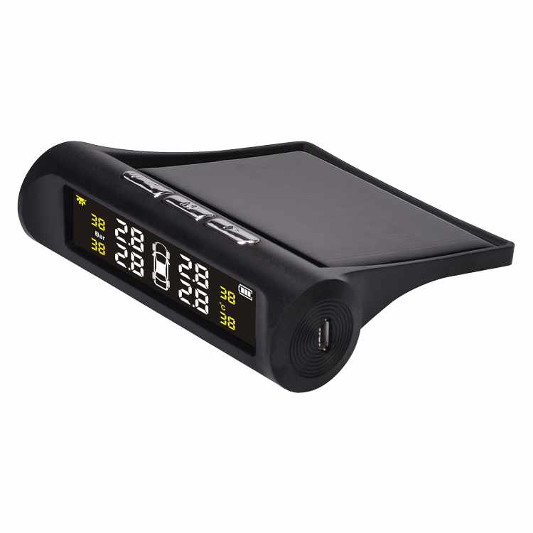 Solar Power TPMS Auto Reifendruck Alarm Monitor System Auto Sicherheit Externe Sensor Reifen Druck Temperatur Warnung