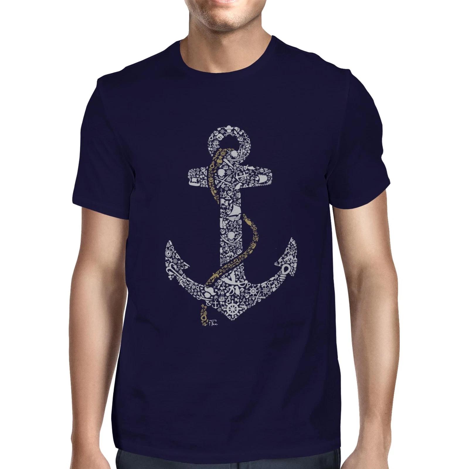 1Tee Mens Anchor of Bones T-Shirt L