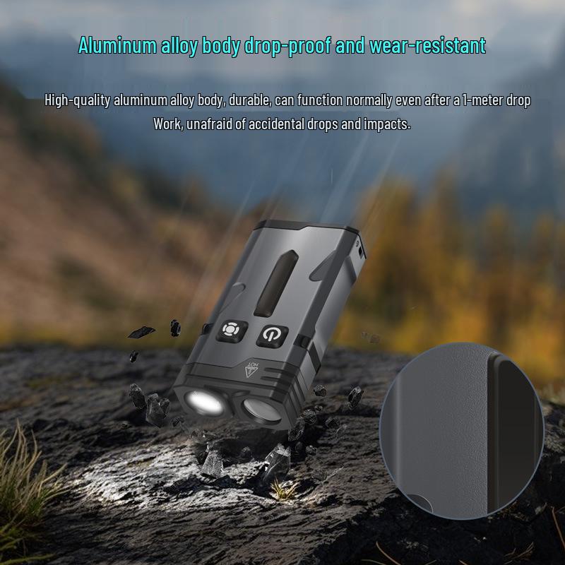 EDC RGB Mini Flashlight: High-Intensity, Long Battery, Quick Charge, Portable Emergency Keychain Light